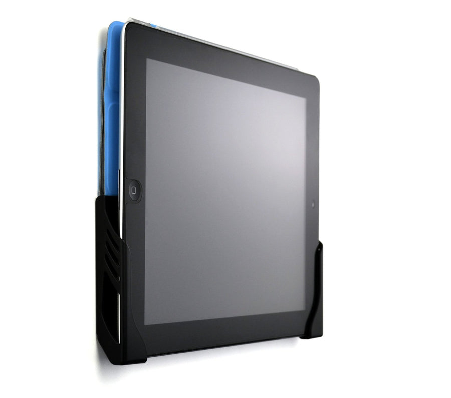 Koala Tablet Wall Mount: Universal Damage-Free Adhesive Wall Dock for iPads, iPad Airs, Galaxy Tabs and Other Tablets (Black Version)