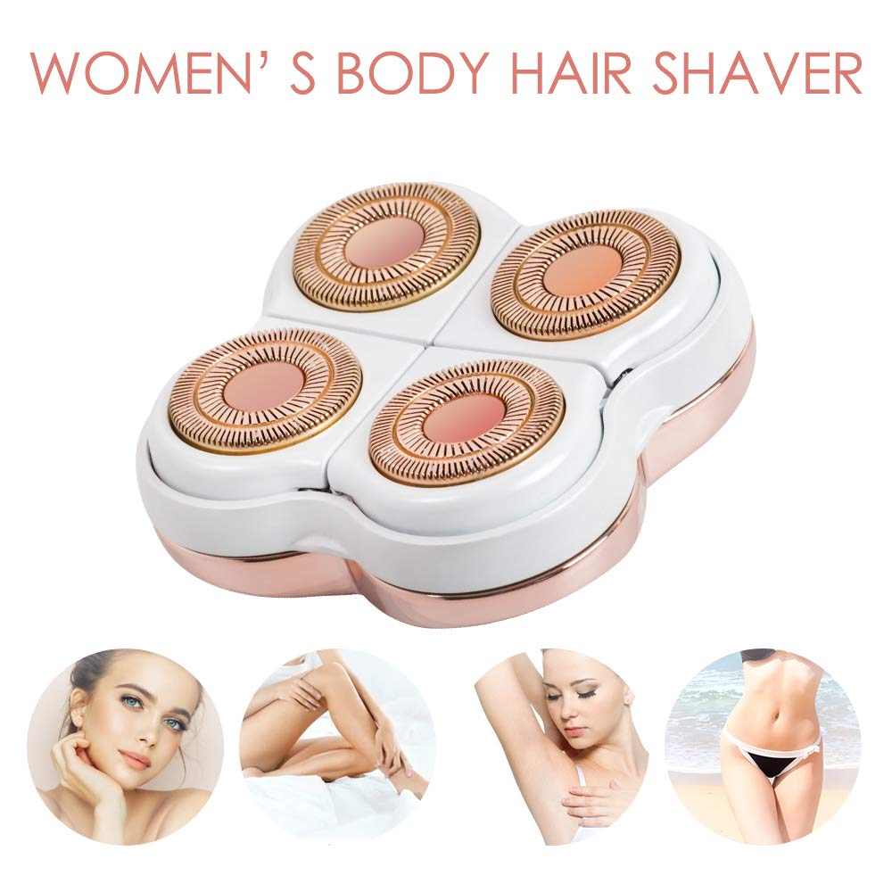 Legs Hair Remover Replacement Heads for Finishing Touch Flawless Legs Women's Hair Remover Rose Gold