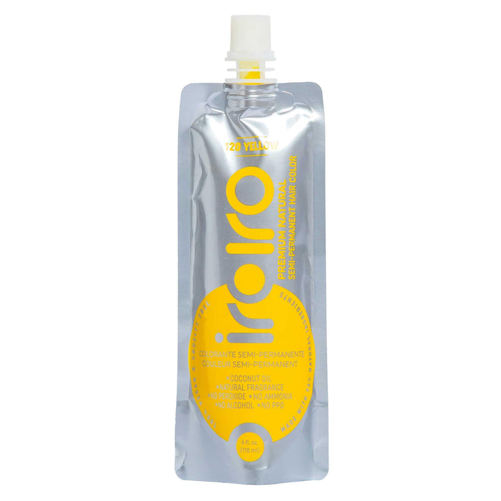 IROIRO Premium Natural Semi-Permanent Hair Color 120 Iro Yellow (4oz)