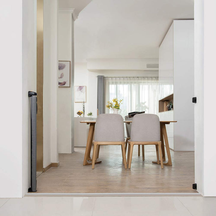 Extra Wide and Extra Tall Retractable Baby Gate Extends up to 71 Wide, 39.3 (100cm) Tall, Grey/Pet Retractable Gates for Stairs, Doorways, Hallways, Indoor and Outdoor