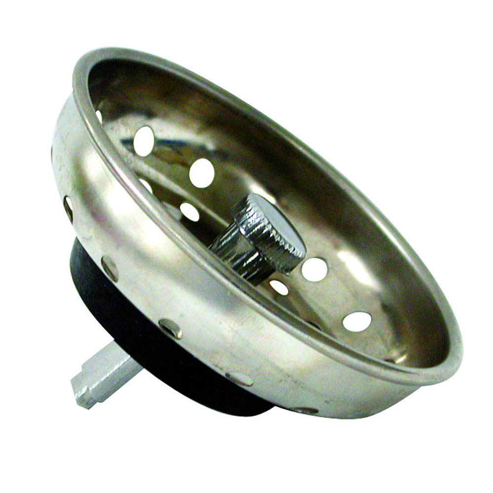 DANCO Kitchen Sink Basket Strainer Splash Guard with Stationary Post, Stainless Steel, 1-Pack (88275)