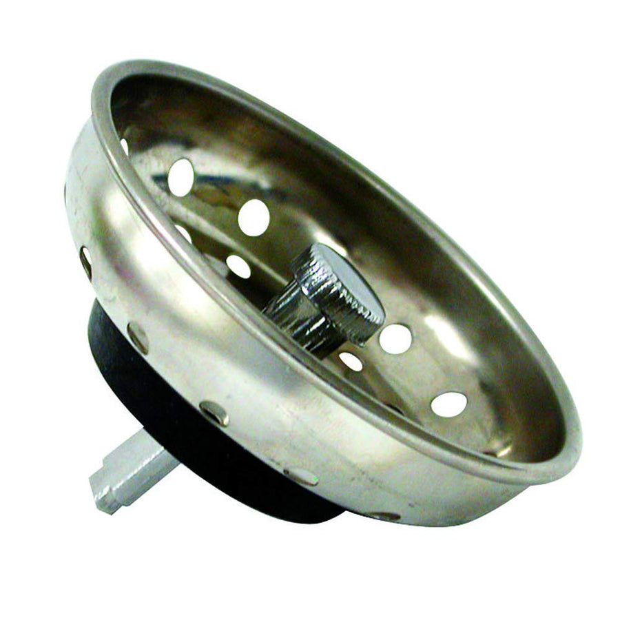 DANCO Kitchen Sink Basket Strainer Splash Guard with Stationary Post, Stainless Steel, 1-Pack (88275)