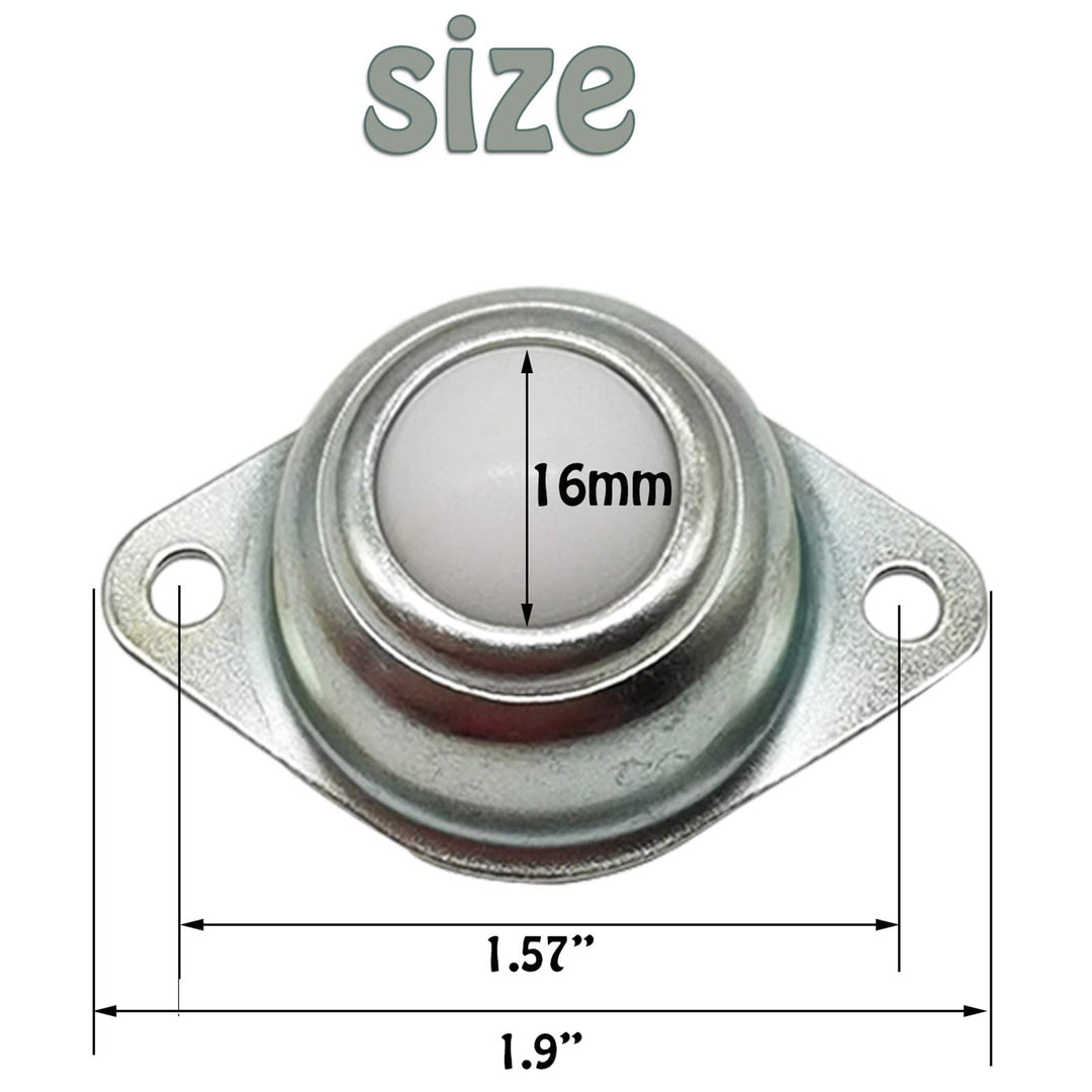 10PCS Nylon Ball Transfer Bearing Unit Table Conveyor Roller Ball Casters for Transmission, Furniture, Wheelchair