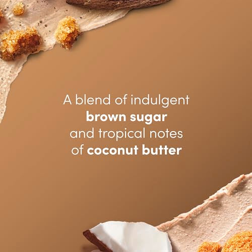 Scrub Brown Sugar & Coconut Butter For Silky Smooth Skin Body Scrub Exfoliates & Restores Skin's Natural Nutrients 10.5 oz