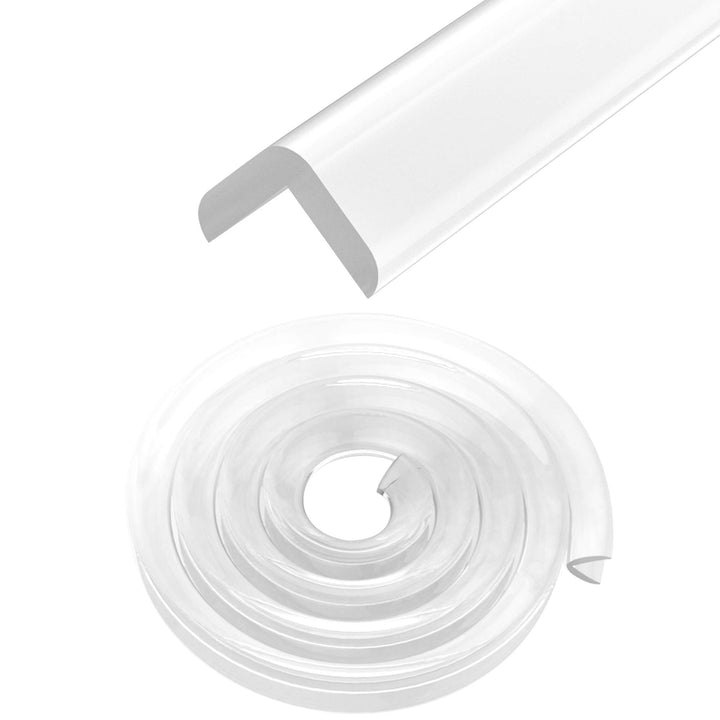 Corner Guards Child Safety, Furniture Clear Toddler Edge Protectors Soft Silicone Bumper Strip Baby Proofing 20ft(6m) with Double-Sided Tape for Cabinets,Tables,Household Appliances,etc