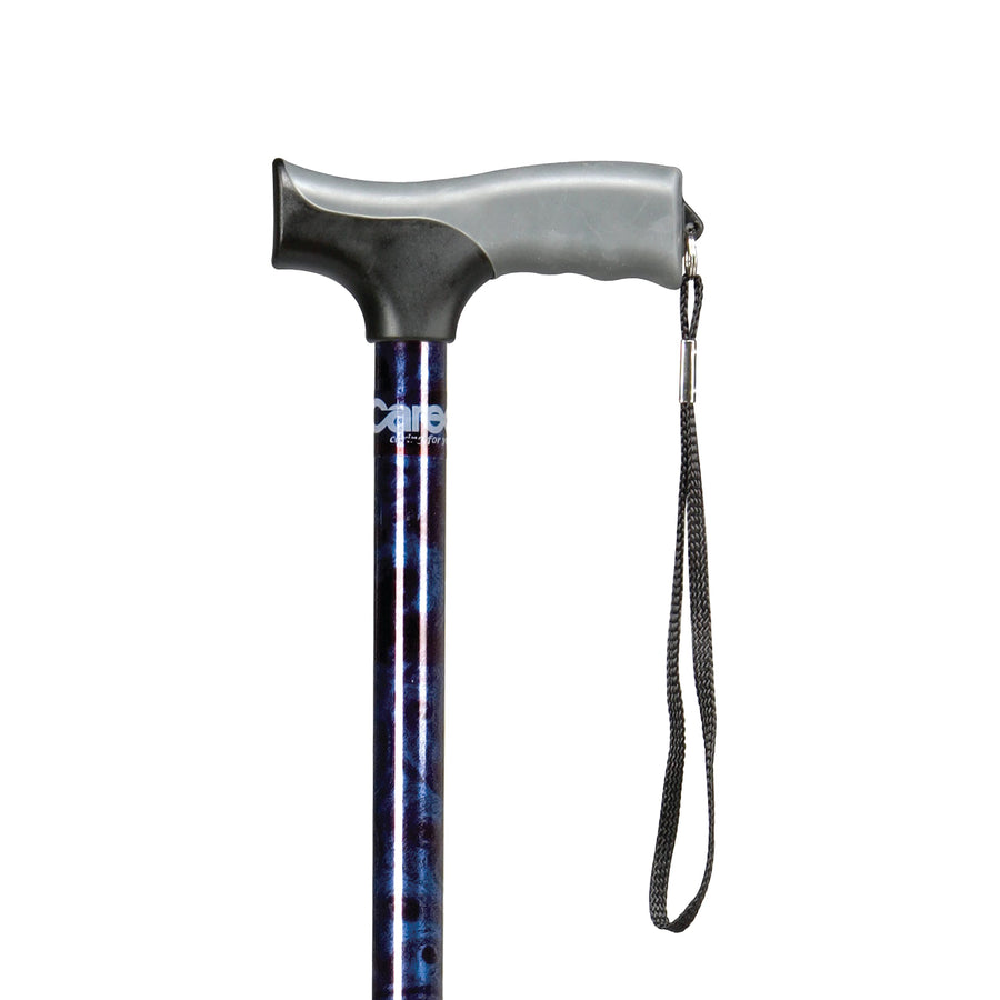 Health Brands Soft Grip Derby Cane, Designer Blue
