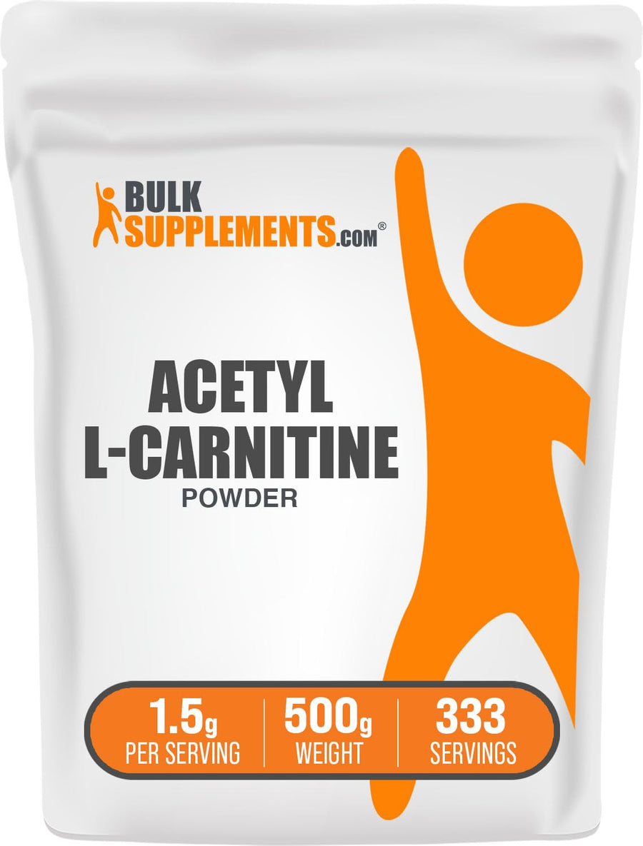 .com Acetyl L-Carnitine Powder - as ALCAR HCl, Carnitine Supplement - Gluten Free, 1.5g per Serving, 500g (1.1 lbs) (Pack of 1)