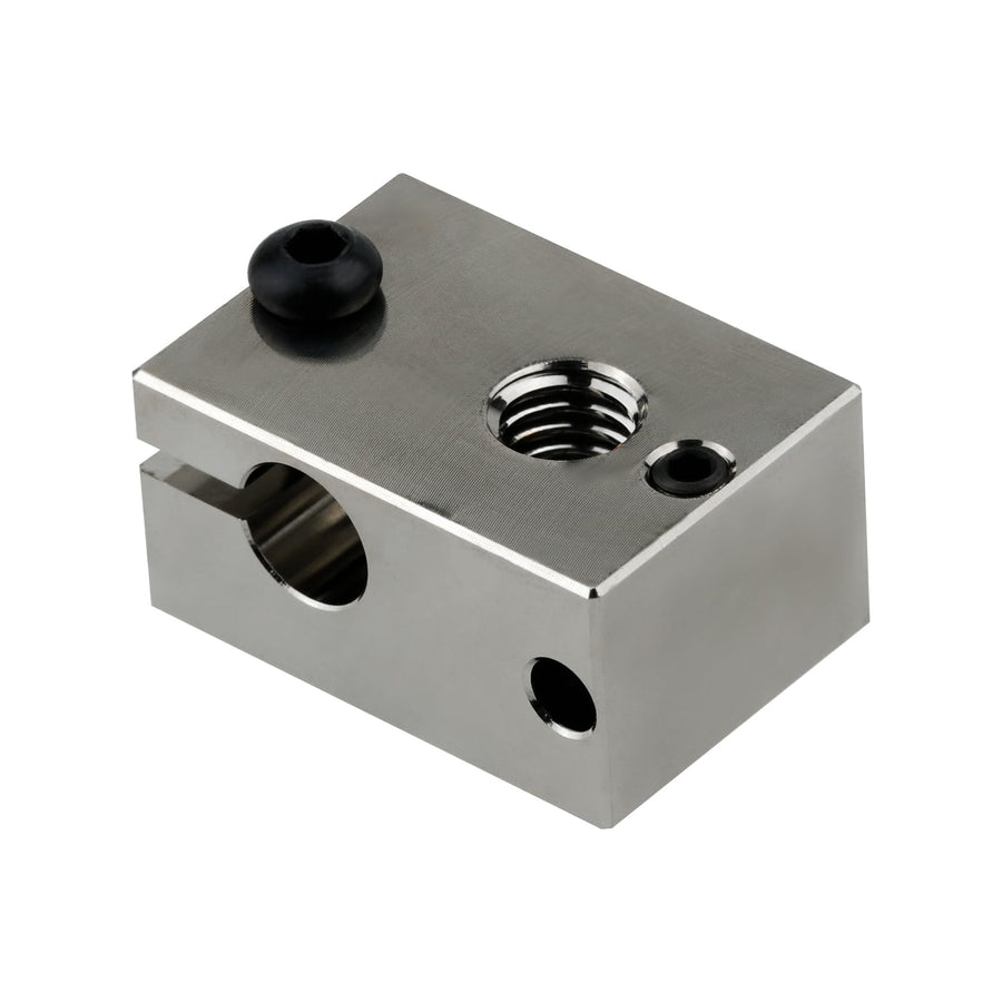 500 High Temperature Plated Copper Heater Block Compatible with PT100 Cartridge Sensor Version V6 Hotend Titan Aero Extruder Prusa i3 MK3 MK3S 3D Printer (Copper)