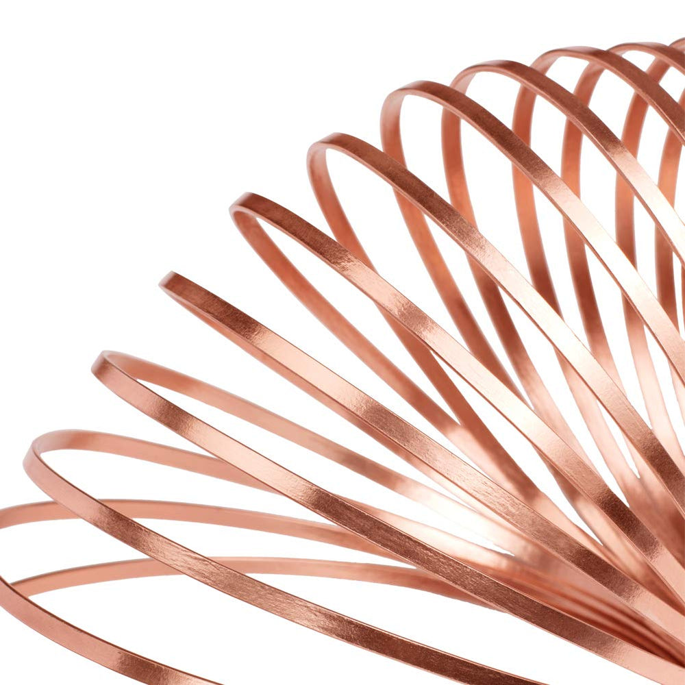 32 Feet 2 Rolls 3mm Wide Flat Jewelry Craft Wire 18 Gauge Aluminum Wire for Bezel, Sculpting, Armature, Jewelry Making - Copper