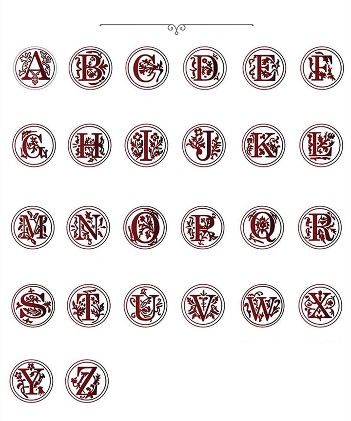 Wax Seal Stamp Letter A Classic Wooden Alphabet Initial Sealing Stamp with Wooden Handle for Cards Envelopes, Wine Packages,Wedding Envelopes Invitation Decoration(Letter K