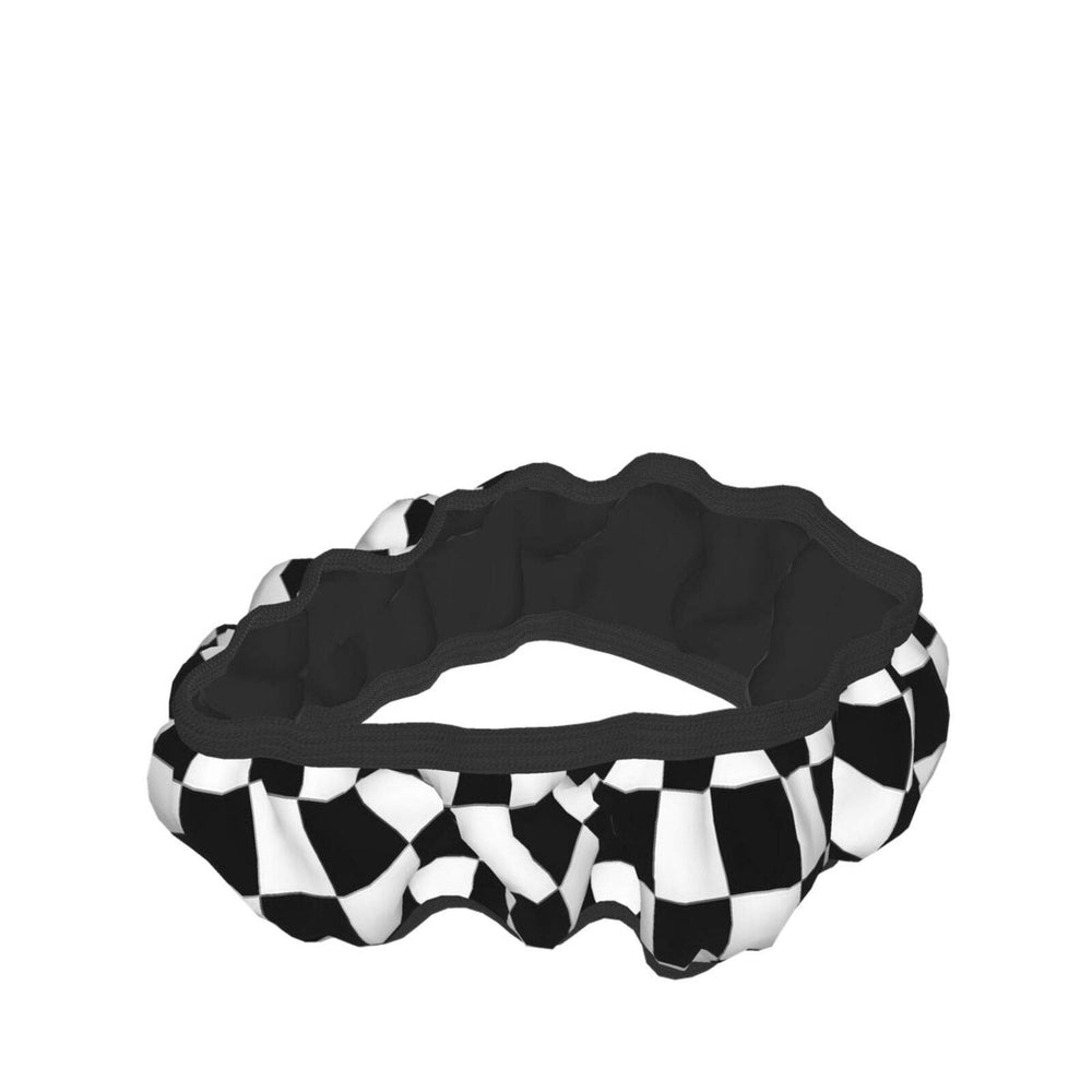 Racing and Checkered Black and White Steering Wheel Cover for Women Men, Universal 15 Inch Anti Slip and Sweat Absorption Auto Car Wrap Cover, Fit Suvs, Vans, Sedans, Cars, Trucks