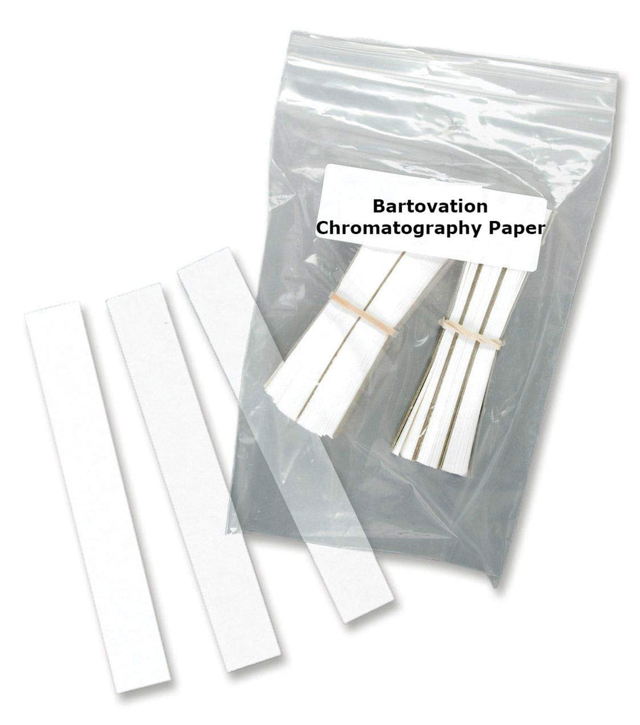 Laboratory Grade Chromatography Paper, Original Formulation, 6 Length x .75 Width Crisp Separation for Laboratories, School, Pigment Separation, and Experiments. (50 Strips per Pack)