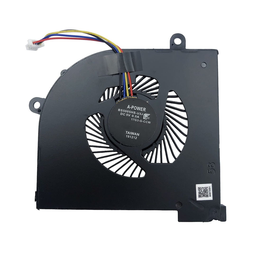 iRomehony CPU Cooling Fan Replacement for 16Q2-CPU-CW Fit for MSI GS65 GS65VR MS-16Q2 Series Laptop 4-Pin DC5V 0.5A