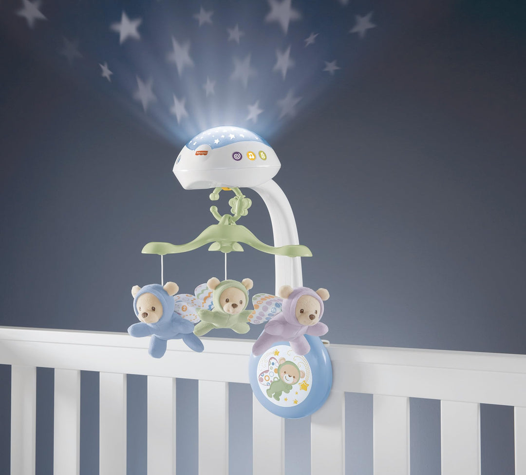 Baby Crib Toy, 3-in-1 Projection Mobile, Butterfly Dreams Sound Machine with Light Projection for Newborn to Toddler