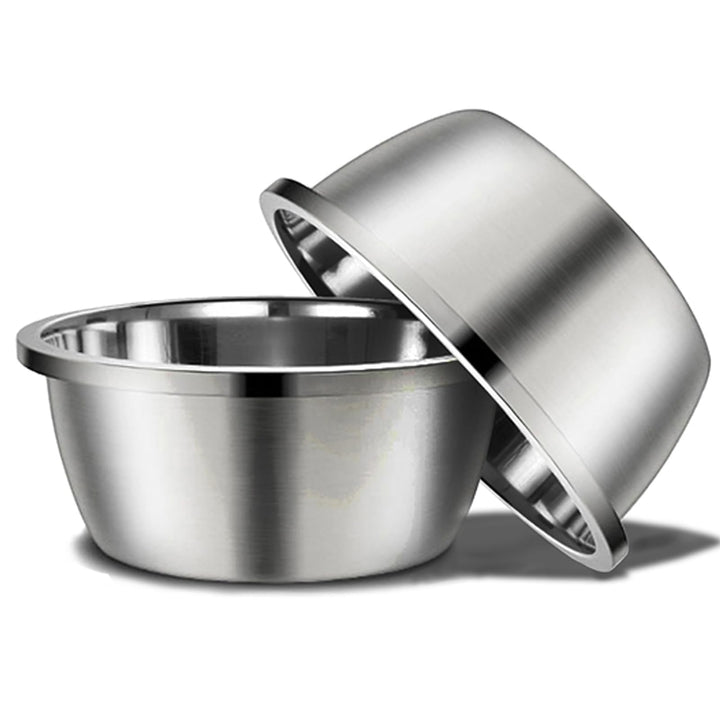 CHOEMORE Stainless Steel Large Dog Bowl Set of 2, with 176 oz (24cup) High Capacity Metal Dog Food Bowls,Desirable Water and Food Bowls for Large, X-Large, and Giant Dogs,Heavy Duty, BPA-Free