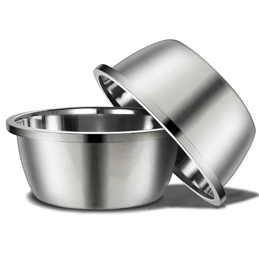 CHOEMORE Stainless Steel Large Dog Bowl Set of 2, with 176 oz (24cup) High Capacity Metal Dog Food Bowls,Desirable Water and Food Bowls for Large, X-Large, and Giant Dogs,Heavy Duty, BPA-Free