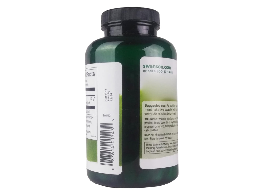 Swanson Prickly Pear Cactus Opuntia 650 Milligrams 180 Capsules