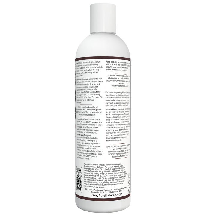 Coconut Oil Deep Moisturizing Conditioner, 12 Ounce
