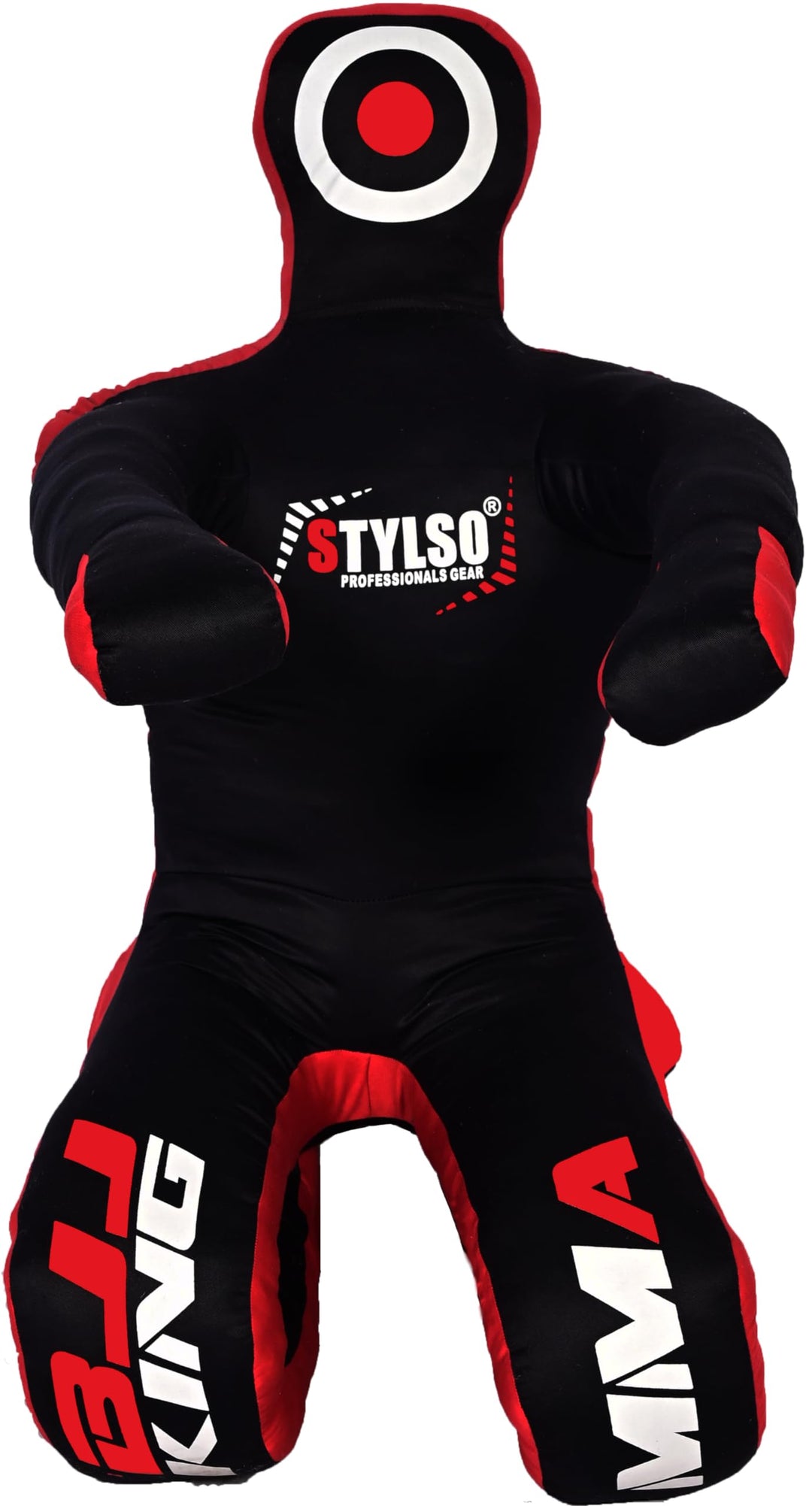 Un-Filled Wrestling Dummy Grappling Dummy Jiu Jitsu Dummy for BJJ Judo Karate Training Adult and Youth Practice Dummies (Black Sit, 5ft / 60 inches)
