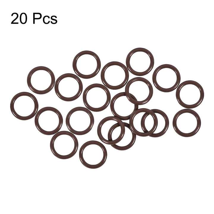 Fluorine Rubber O-Rings 17mm OD 12mm ID 2.5mm Width, Metric FKM Sealing Gasket, Pack of 20