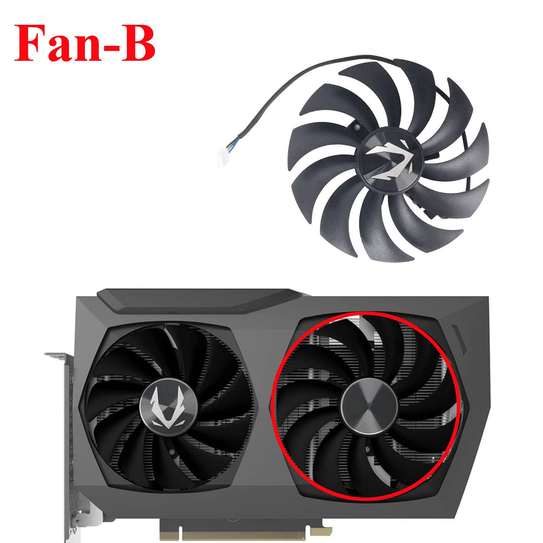 88mm GA92S2U 100mm GAA8S2U RTX3070Ti RTX3070 Ti GPU Cooler for Zotac Gaming RTX 3070 Twin Edge Graphics Card Cooling Fan (Fan-B)