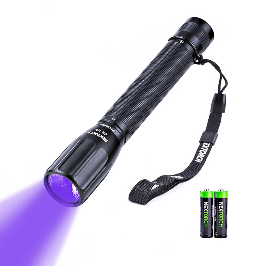 405nm uv Light UV Led Blacklight Flashlights Detector Ultraviolet Pocket-Size LED Torch for Pets Urine and Stains Find Stains on Carpet, Rugs 3D Printed Resin C2UV (405nm UV)