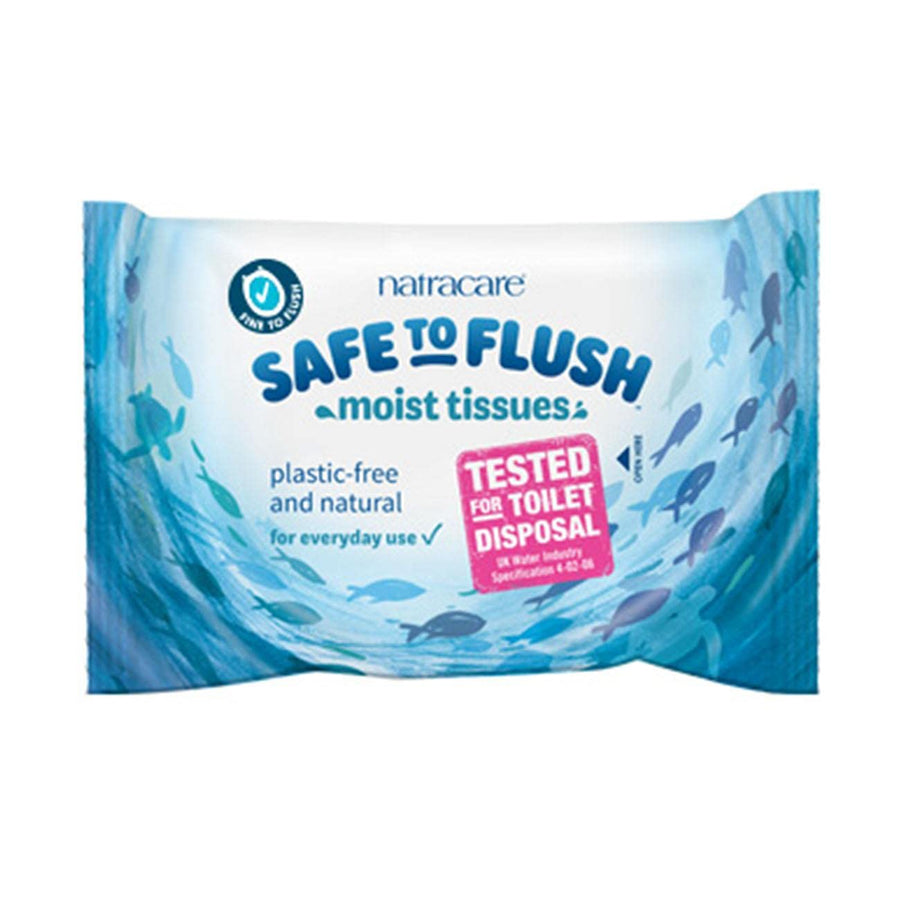 NATRACARE Safe To Flush Moist Tissues 30 (Pack of 1)