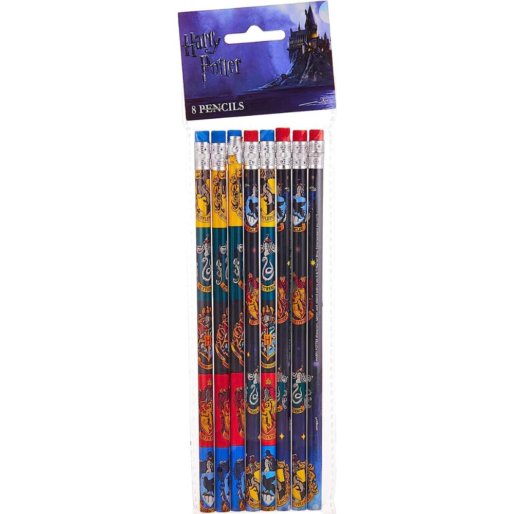 Magical Harry Potter Design Pencils (8 Pieces) - Stunning & , Perfect for School, Parties, and Wizarding Fan Gifts