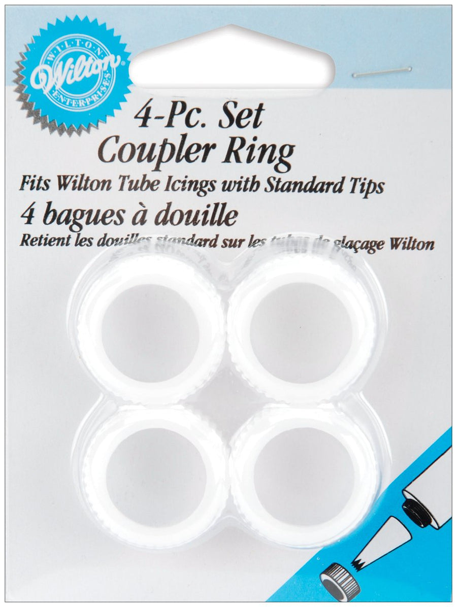 4 Piece Decorating Tip Coupler Ring Set