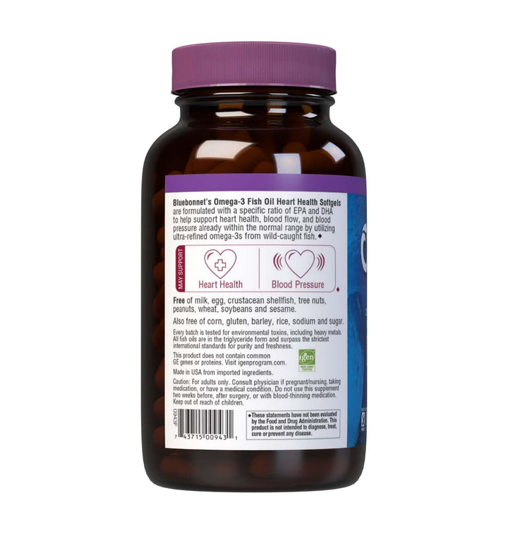 Bluebonnet Nutrition EPAx Omega-3 1000 MG Heart Formula, 120 CT