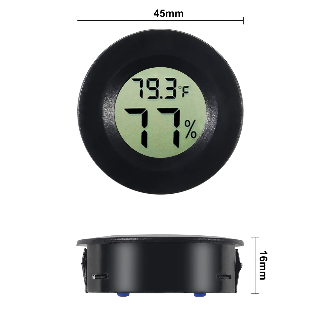 6 PCS Mini Electronic Hygrometer Thermometer Gauge,TPM-10 Digital LCD Monitor Indoor Outdoor Temperature Humidity Meter for Humidors Greenhouse Breeding Container Cellar Baby Rooms, ro