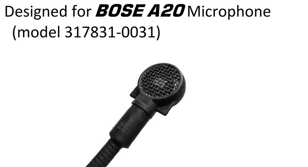 Replacement Aviation Microphone windscreens for Bose Typhoon (Two (2) Pack A20 Model)
