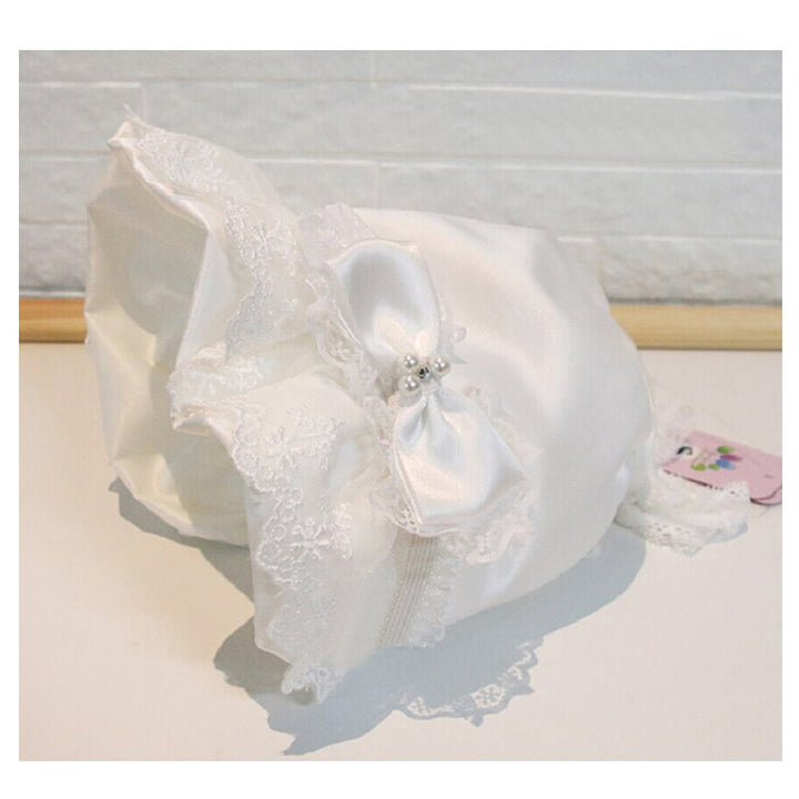 Beautiful White Hand Smocked Bonnet for Baby Girl m 18-24 Months