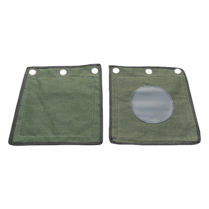 Wing Chun Kung Fu Wall Bag Canvas Leather Kick Boxing Striking Punch Bag (Leather Army Green)
