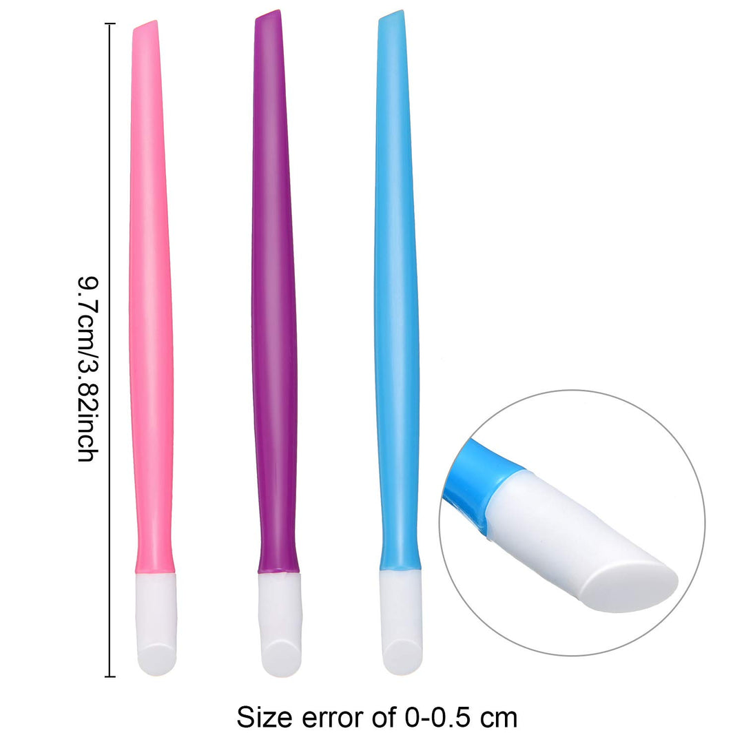 50 Pieces Rubber Nail Cuticle Pusher Plastic Handle Nail Cleaner Nail Tools for Men and Women Christmas Valentine s Day Giving(Classic Colors)