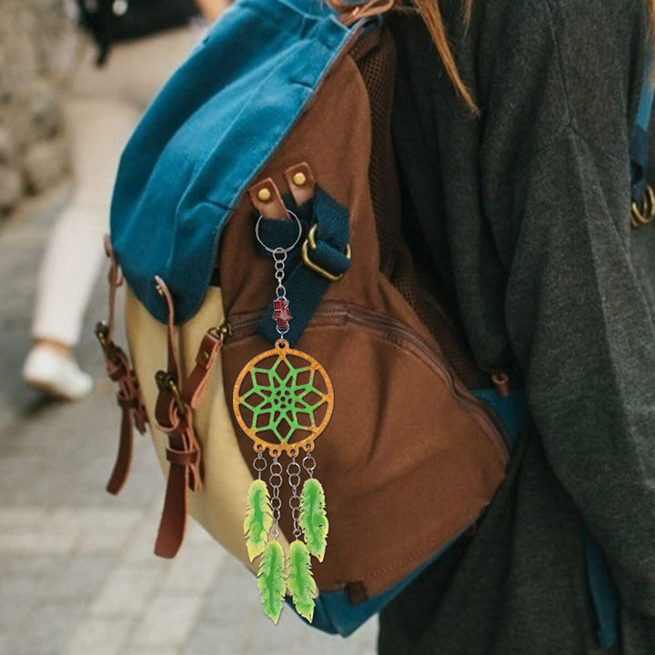 Dream Catcher Resin Molds, DIY Crystal Keychain Pendant Resin Silicone Mold for Epoxy Resin Casting,Crystal Jewelry Accessories Crafts Making Mould for Home Decoration