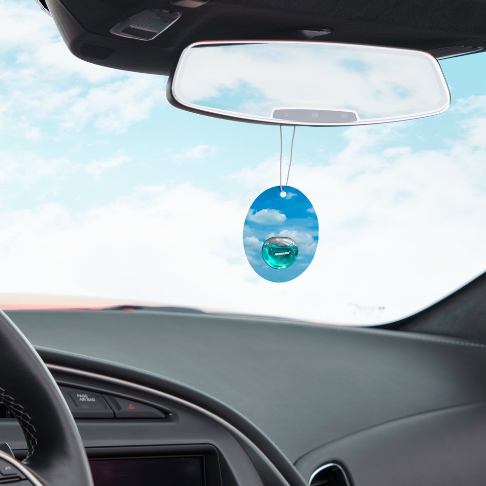 Car Air Freshener and Purifier - Odor Eliminator for Cars & Truck, Freshfx Tranquil Skies, 0.08 Fl Oz Diffuser, Pack of 4, 18593-4PK