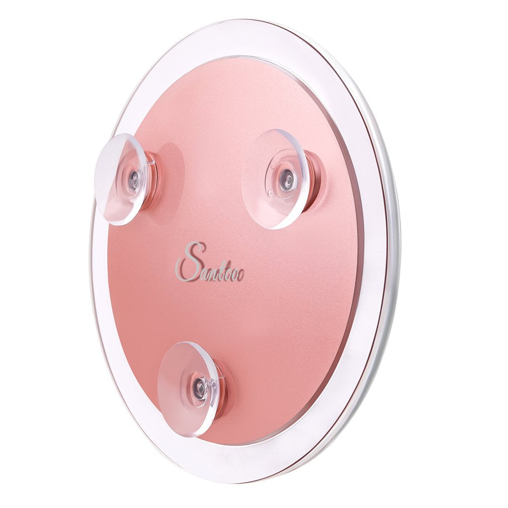 15X Magnifying Mirror - with 3 Mounting Suction Cups - Used for Precise Makeup - Eyebrows/Tweezing - Blackhead/Blemish Removal - Bathroom/Travel Makeup Mirror - 6 Inch Round (Rose Gold)