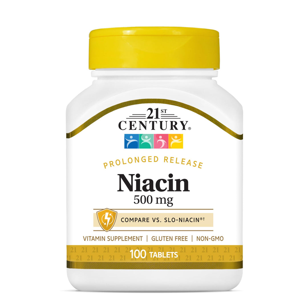 Niacin 500 mg Prolonged Release Tablets, 100 Count (27474)