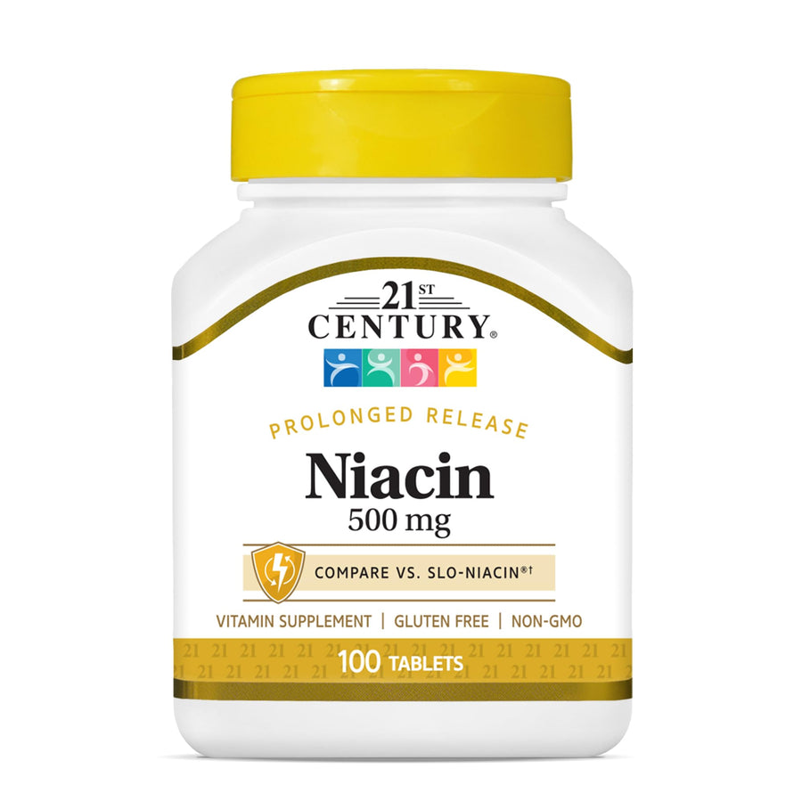 Niacin 500 mg Prolonged Release Tablets, 100 Count (27474)
