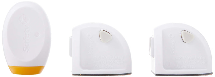 Adhesive Magnetic Lock System, 2 Locks And 1 Key