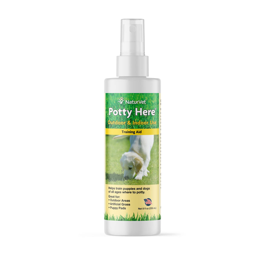 – Potty Here Training Aid Spray | Attractive Scent Helps Train Puppies & Dogs Where to Potty | Formulated for Indoor & Outdoor Use | 8 oz