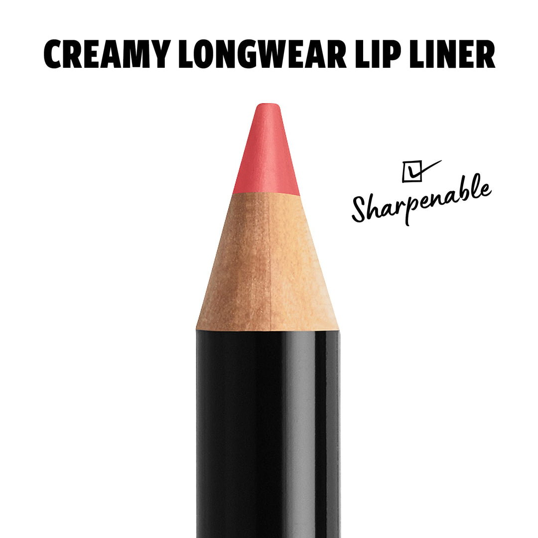 PROFESSIONAL MAKEUP Slim Lip Pencil, Long-Lasting Creamy Lip Liner - Hot Red