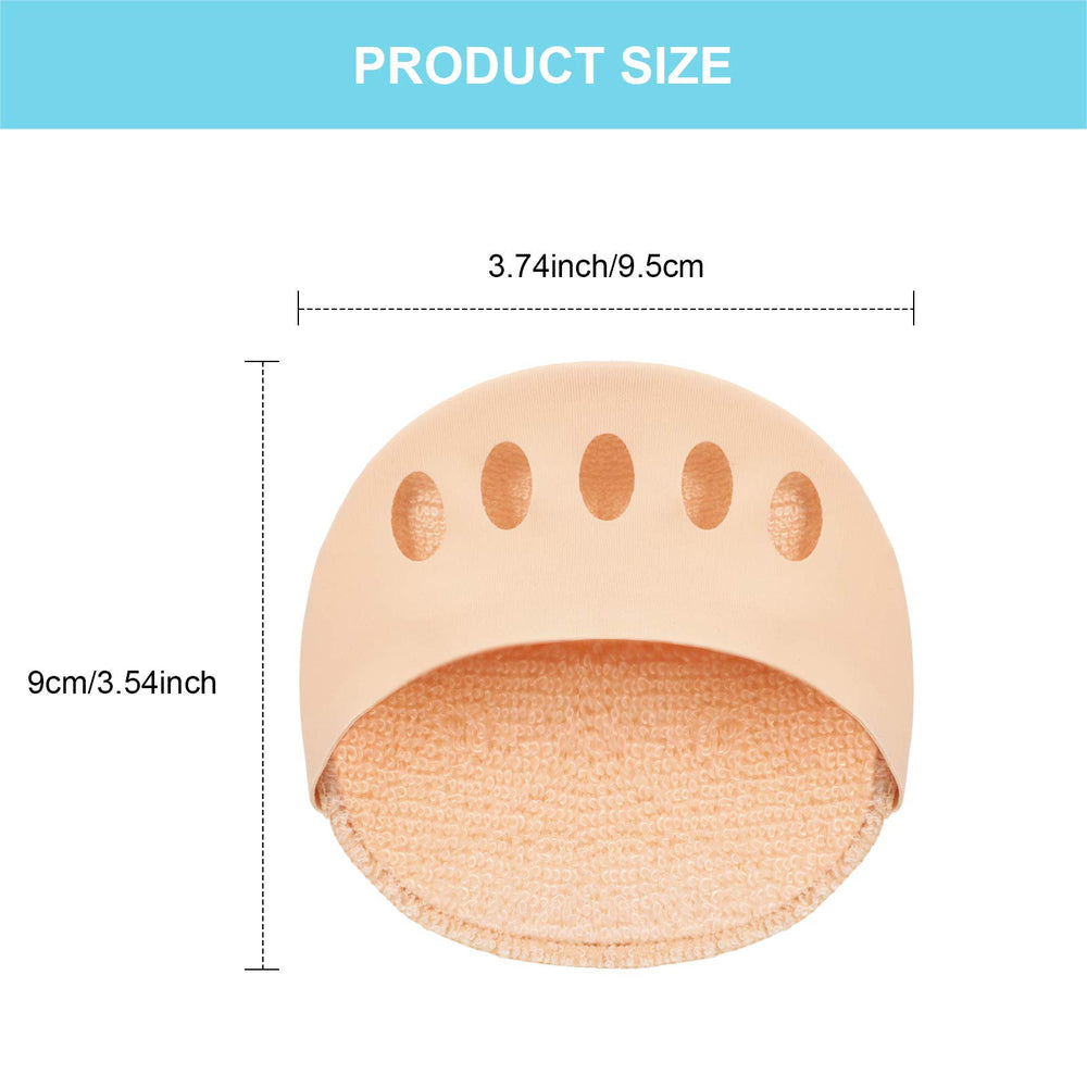 Honeycomb Fabric Forefoot Pads Metatarsal Cushions Ball of Foot Cushion Pads, 5 Colors (10)