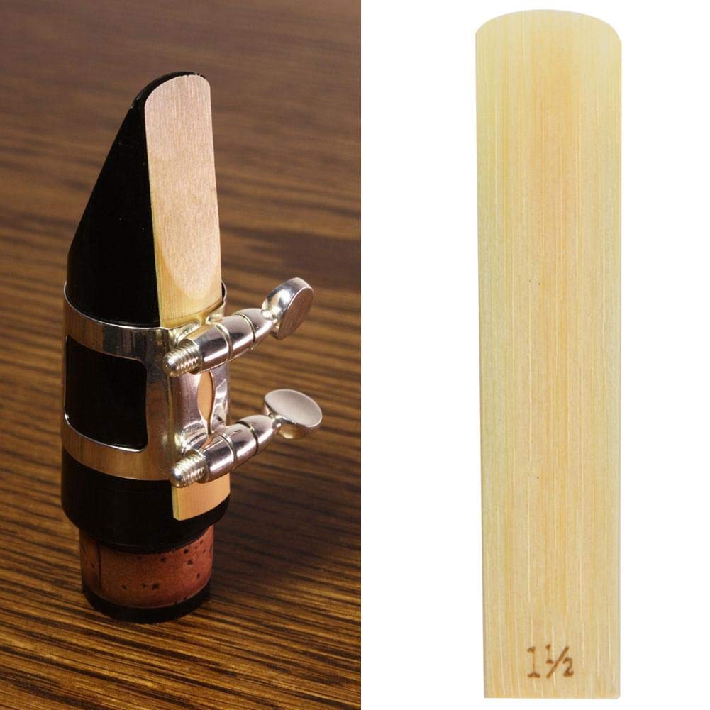 10Pcs Tenor Saxophone , 1.5 Strength Reeds for Tenor Sax Saxophone Music Instrument Accessories