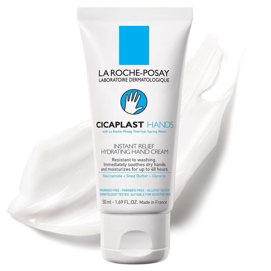 Cicaplast Hand Cream, Instant Relief Moisturizing Dry Hands Shea Butter Lotion for Dry Cracked Hands, Non Greasy, Fragrance Free, 1.69 Fl Oz (Pack of 1)