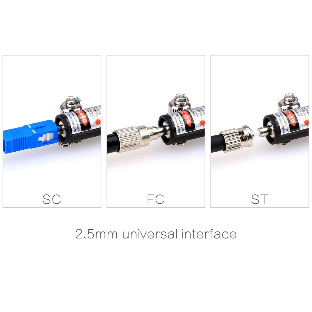 Fiber Optic Cable Tester Checker model 5KM Fiber Optical Test Pen Visual Fault Locator for FC/SC/ST Universial Connector