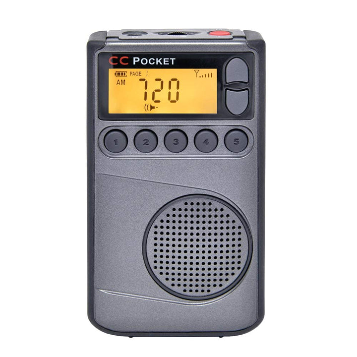 C. Crane CC Pocket AM FM and NOAA Weather Radio with Clock and Sleep Timer