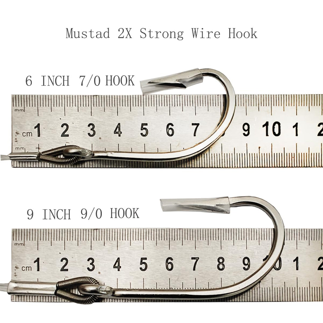 Kmucutie Set of 6 pcs 6.5 inch trolling Lure Marlin Tuna Dolphin Shark Big Game deep sea Fishing Lures Included Mesh Bag (6.5 INCH A)