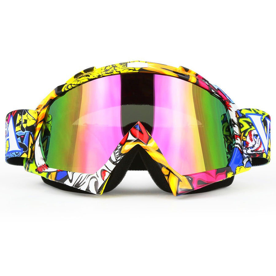 Motocross Goggles ATV Dirt Bike Motorcycle UTV MX OTG Offroad Riding Goggles Anti UV Dustproof Anti Fog Racing Skiing Goggles for Men Women Youth Kids